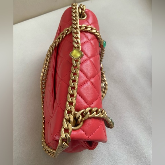 Chanel Quilted Lambskin Mini Rectangular with jewels chain - Picture 6 of 16